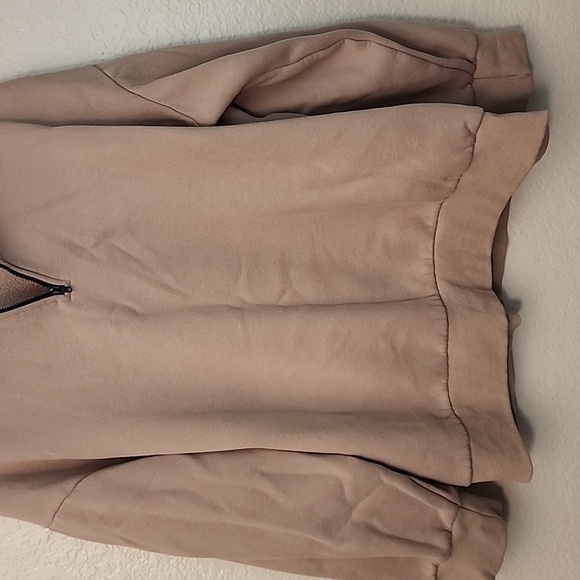 Trendy Queen Amazon 1/4 Zip Sweatshirt Khaki - Picture 6 of 12